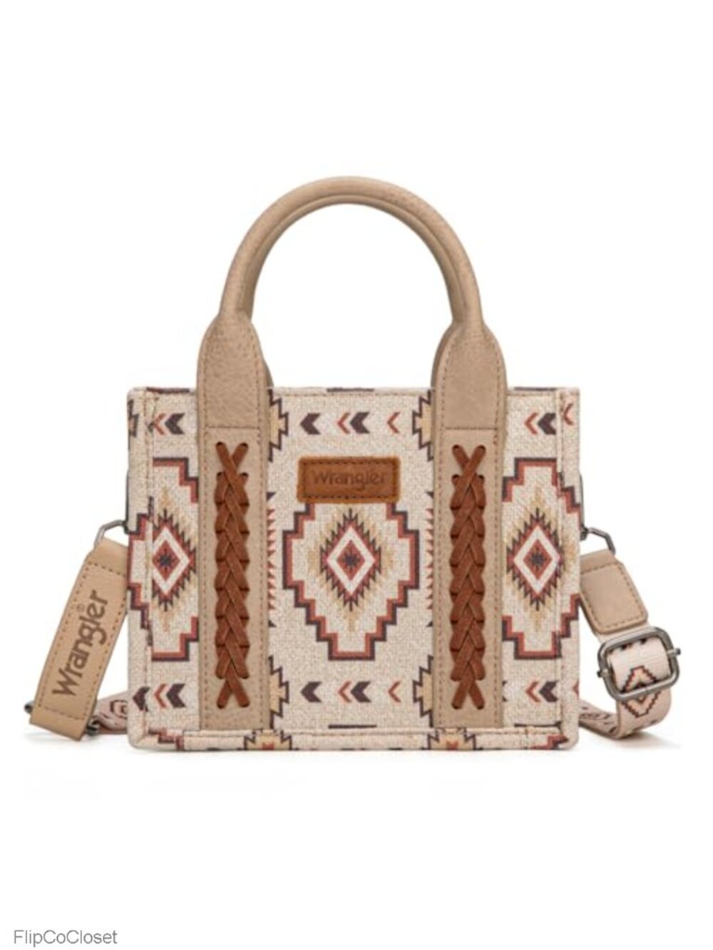 Mini Aztec Tote Bag with Adjustable Strap